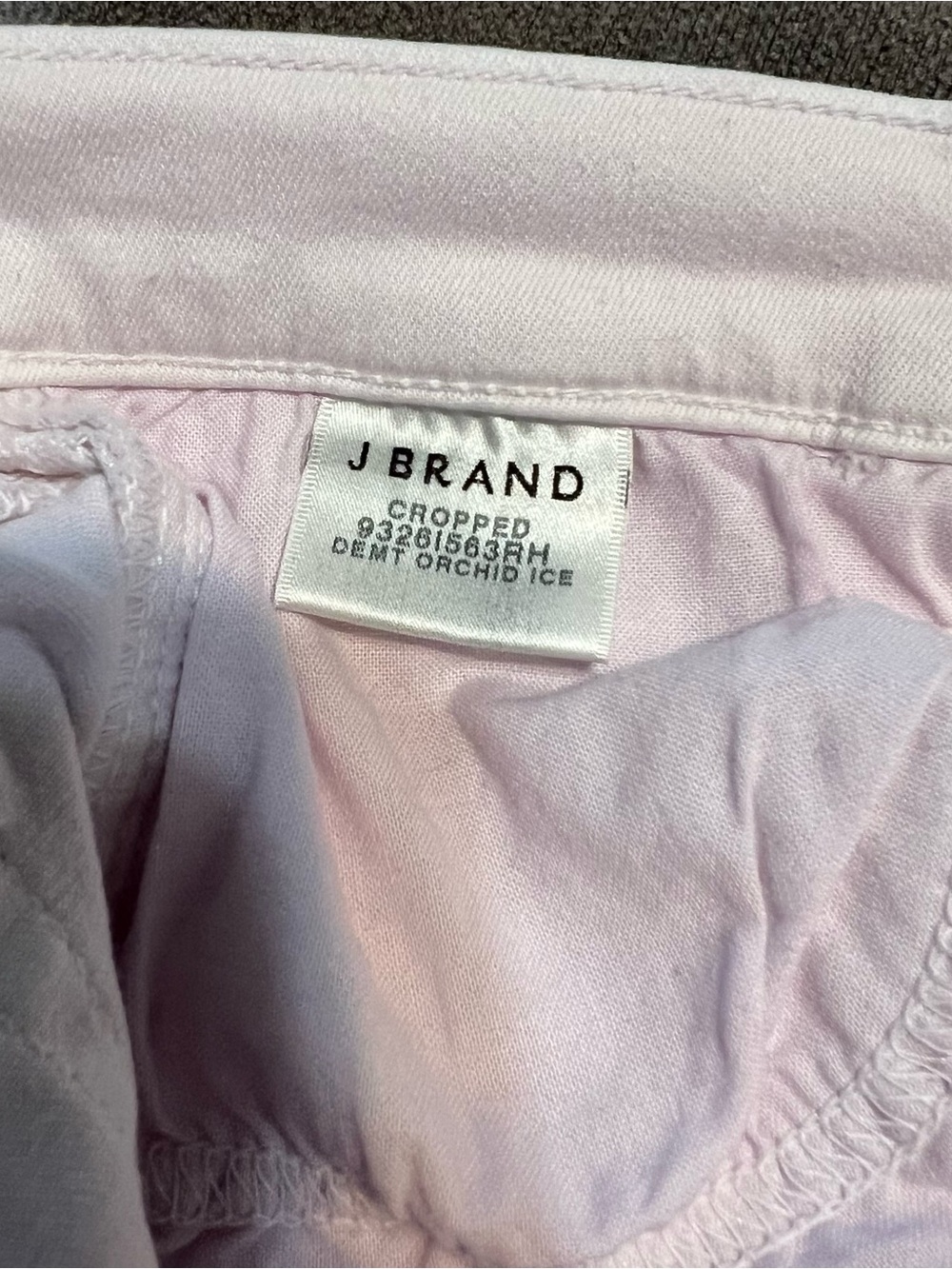 J Brand Pale Pink Cropped Distressed Raw Hem Jeans Size 25 - Picture 3 of 12